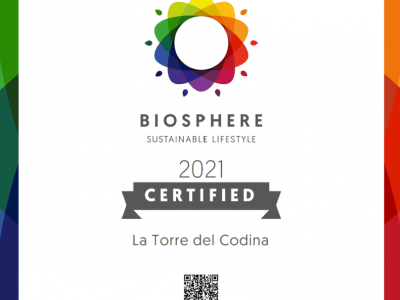 La Torre del Codina, allotjament “Biosphere Certified”